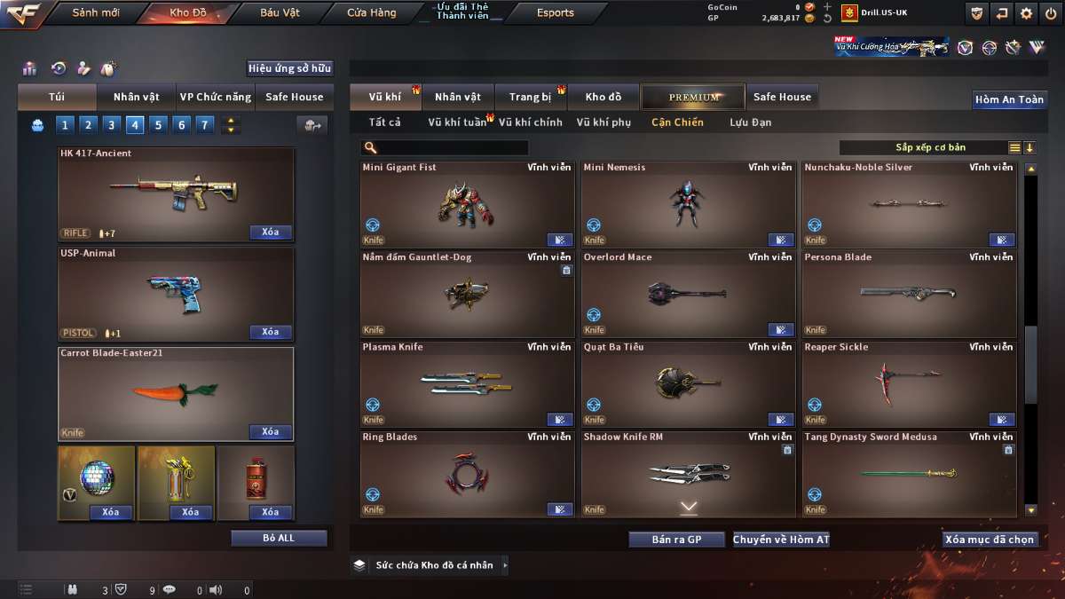 shop acc cf uy tin gia re